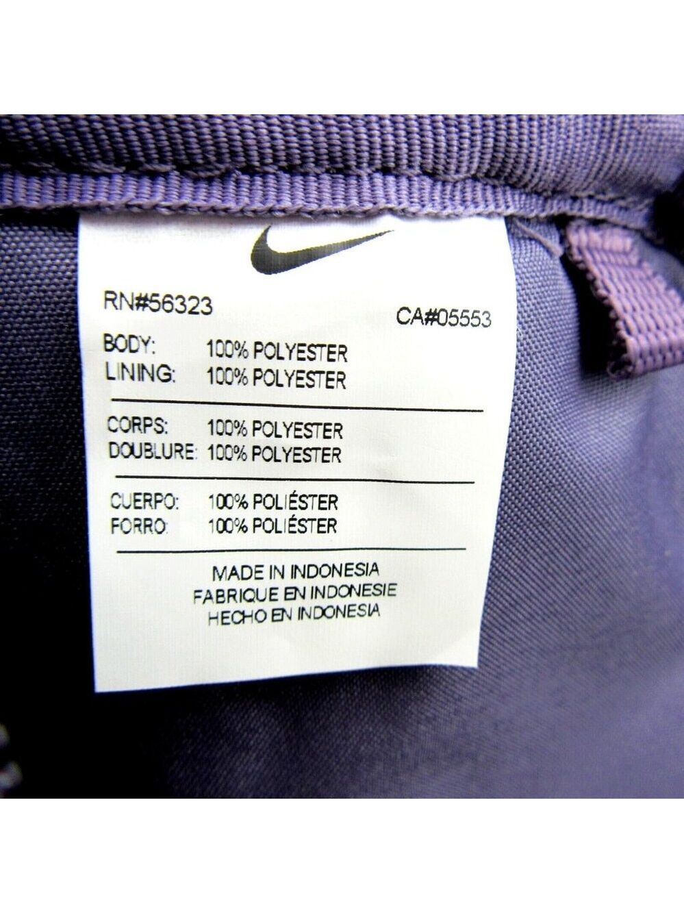 Nike Elemental Kids Backpack School Bag Purple Lilac Black (20L) NEW - Picture 14 of 16
